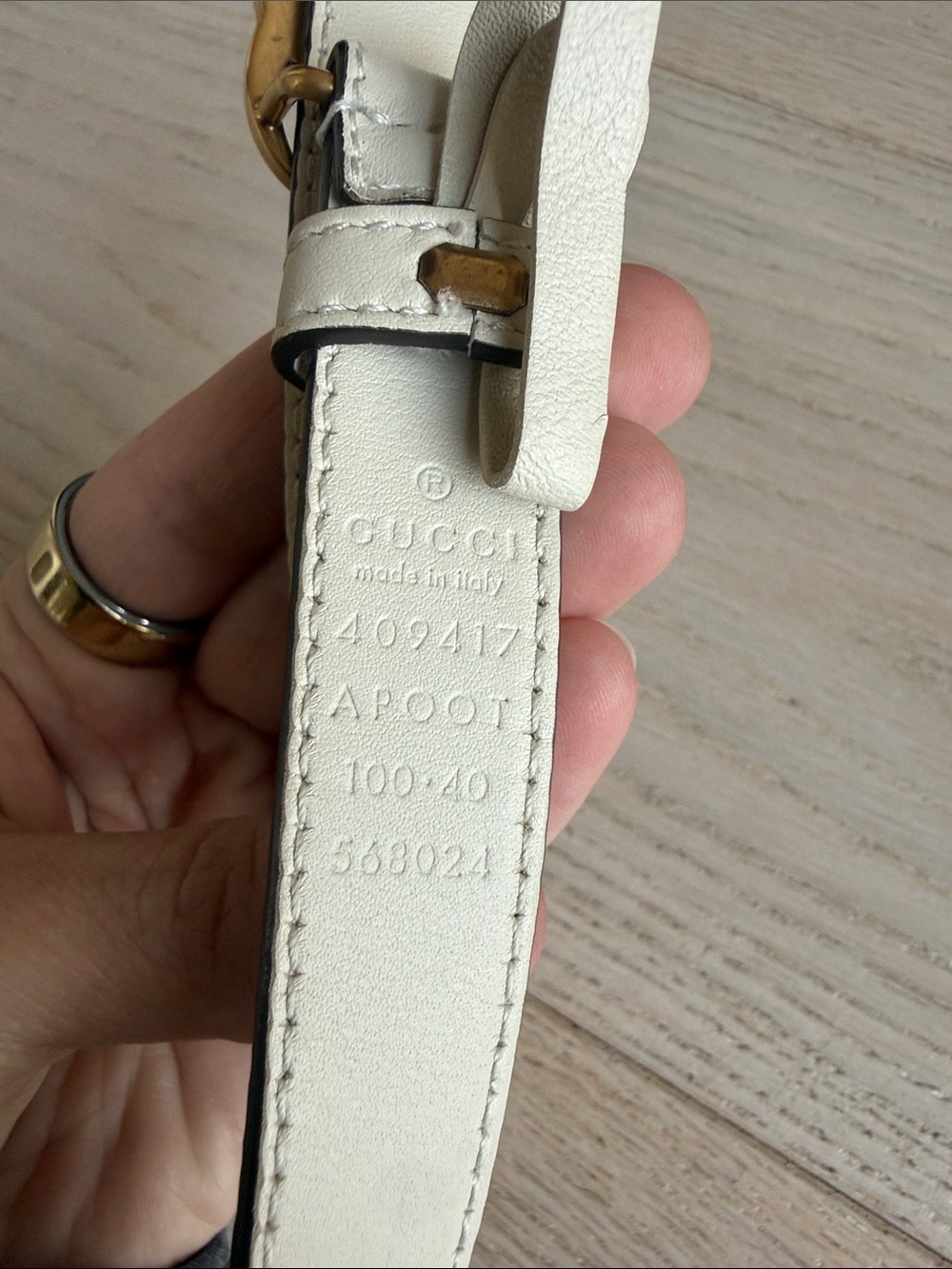 Gucci GG Marmont Thin Belt Size 100 • 40 Style ‎409417 Authentic - Picture 8 of 12